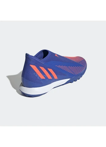 Синие сороконожки predator edge.3 laceless tf blue gx2630 adidas без шнурков