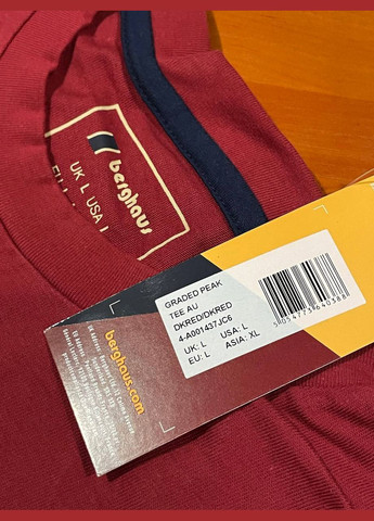 Бордова футболка чоловіча Berghaus Graded Peak t-shirt Burgundy