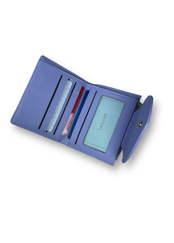 Жіночий гаманець з екошкіри одне відділення для купюр та 5 відділень для карток розмір:12*10*2 см фіолетовий Tailian (268995045)