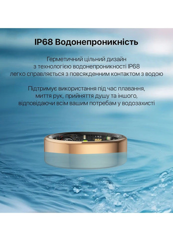 Смарт-кільце HSR02 розмір 11 Gold (HSR02-11-gold) Inspire (370080388)