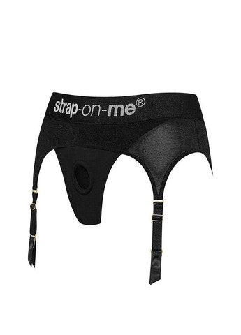 Трусы для страпона с подвязками для чулок REBEL HARNESS - S Strap-On-Me (303907062)