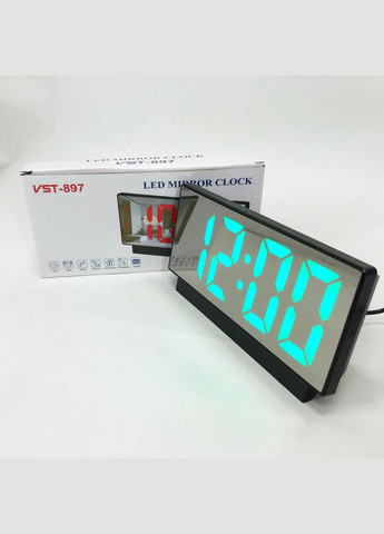 Електронний настільний LED годинник від USB -897-4 з будильником і термометром VST (372908654)
