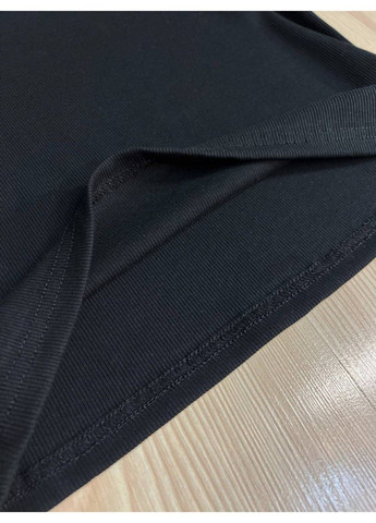 Майка жіноча A-N 27035 у рубчик з вишивкою літери D пайєтками No Brand — 335630893