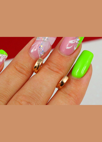 Серьги широкие кольца 8 мм золотистые. Xuping Jewelry (316606940)