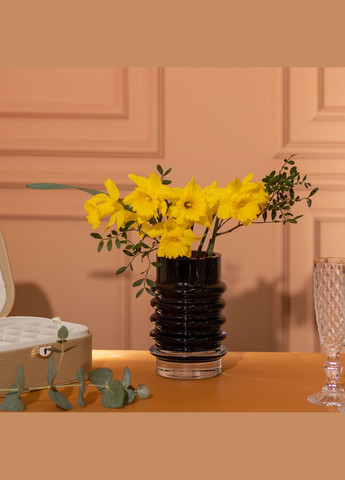 Ваза для квітів скляна у Вінтажному стилі 18 см, Flower Season (328441481)