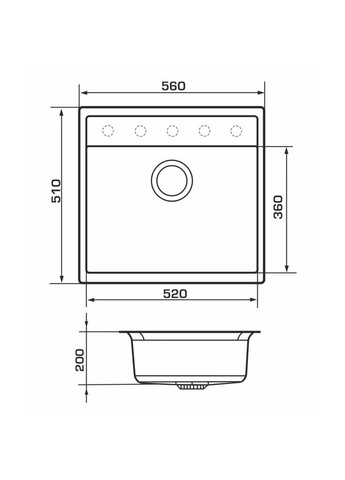 Мийка кухонна (m308602) GRANADO LERIDA white (372966724)