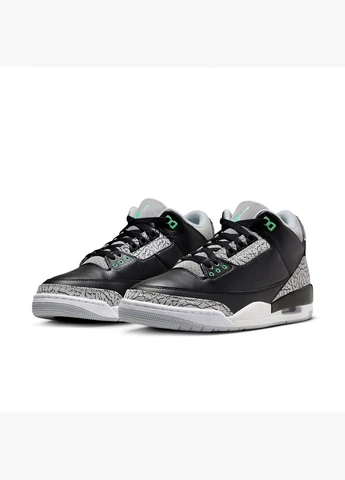 Черные кроссовки мужские 3 retro black/grey ct8532-031 Air Jordan