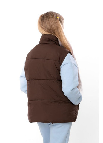 Демісезонна дута жилетка для дівчинки однотонна (p-18187) Носи своє (363849429)