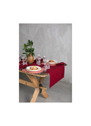 Праздничная скатерть-дорожка 50х150 см красный Livarno home (278261854)