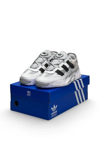 КРОСІВКИ ЖІНОЧІ ADIDAS NITEBALL PRM WHITE GRAY BLACK АДІДАС НАЙТБОЛ БІЛІ No Brand білі демісезони (391956304)