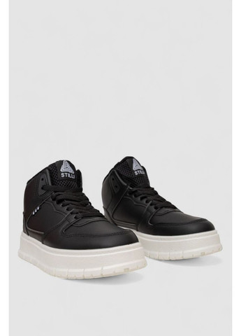 Кроссовки женские на меху Ager 248RMB09 чёрно-белые демисезоны (366690276)