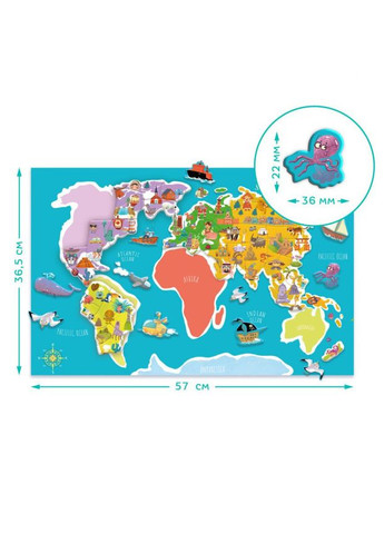 Розвиваюча магнітна гра "Карта планети" 200201 Dodo (365641703)