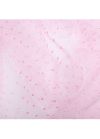 Тканина органза напівпрозора 25 г/м2 145 см легка для платтів, декору, вечірніх і карнавальних костюмів рожева IDEIA (365301311)
