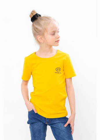 Желтая летняя футболка детская "спорт" Носи своє