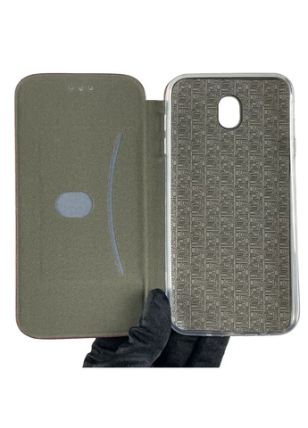 Чехол-книжка для Galaxy J7 2017 (SM-J730) с подставкой на самсунг дж7 бордовая gd1 Samsung (366019808)