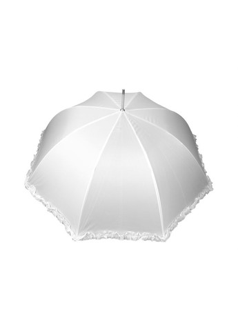 Зонтиктрость белый с рюшами 90 см полуавтомат 8 спиц -034 No Brand (272149599)