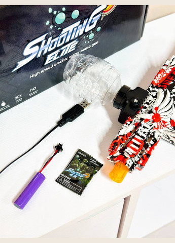 Игрушечный аккумуляторный автомат ST 620 b-1 с орбизами Красный Fun Game (327216392)