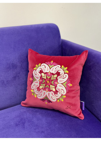 Подушка оберіг Чарівний Еліксир 30×30 см бордова (NF0181) Tiferet-NF (371772249)