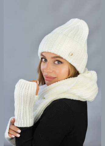 Комплект Юна (шапка, шарф-снуд, рукавички-мітенки) Braxton (301263716)