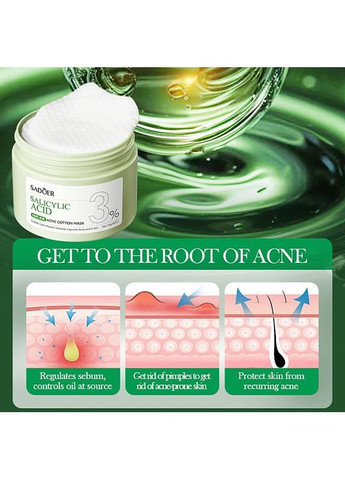 Педи "Анти акне" із саліциловою кислотою Salicylic Acid 3% Acne Repair Cotton Mask 55шт (1440208-29934220) SADOER (368648344)