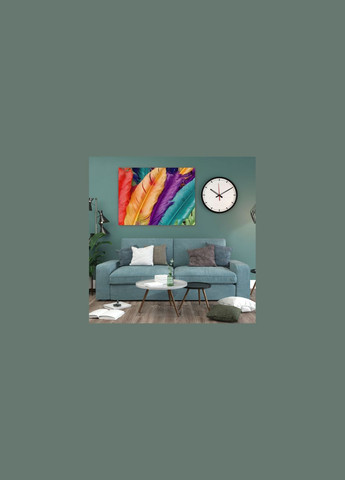 Картина Цветные перья 45x60 см (P0474) Malevich Store (333339084)