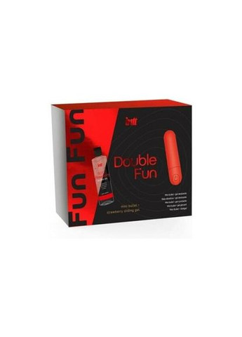 Набор DOUBLE FUN: виброшар (10 режимов, перезаряжаемый), клубничная смазка на водной основе - CherryLove Intt (339867623)