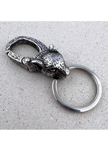 Готичний брелок рись для ключів з нержавіючої медичної сталі KC-003 No Brand (299008428)