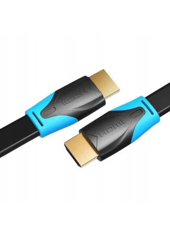 Кабель Flat HDMI v2.0 Cable Плоский 5M Black () () Vention VAA-B02-L500 (372681024)
