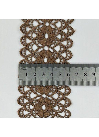 (1 метр) Кружево макраме 6,5 см цвет - коричневый (08М-Y11560-4) Plus-plus (352749572)