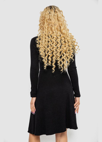 Чорна кежуал сукня трикотажна з оборкою Ager