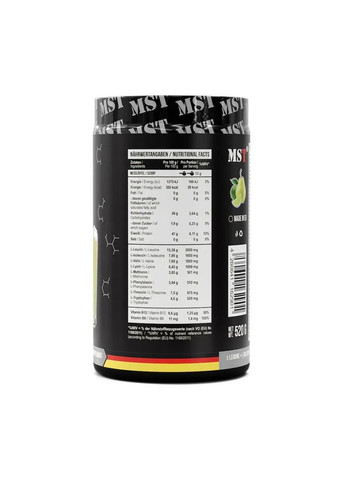 Аминокислоты BCAA&EAA zero груша-лайм 520 г MST (363968295)