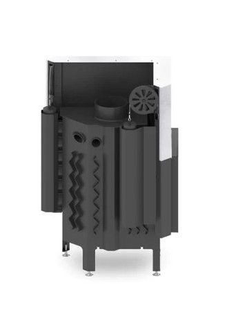 Камінна топка ALBERO AL11LG.H-BDBI Cкло декор цільногнуте+додаткове внутрішнє скло цільногнуте Hitze (370384999)