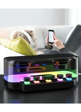 Портативная колонка Bluetooth с подсветкой RGB Bluetooth 5.0, Type-C. TG (370977160)