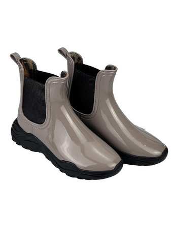 Жіночі гумові чоботи (ботики) коричневі 2002-3 Realpaks (301007389)