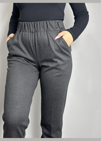 Женские классические брюки серые зауженные к низу большого размера MKJL1108011-1 Modna KAZKA (277159818)