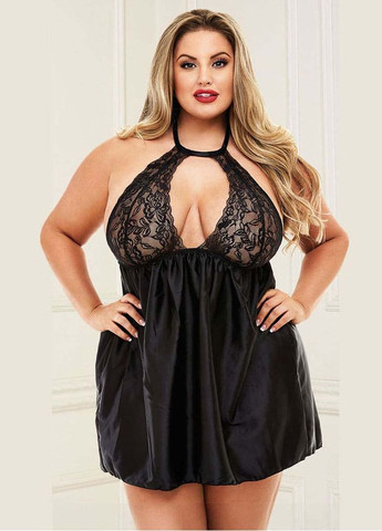 Сексуальний спокусливий еротичний пеньюар (плюс-сайз) - еротична білизна NDS (367583339)