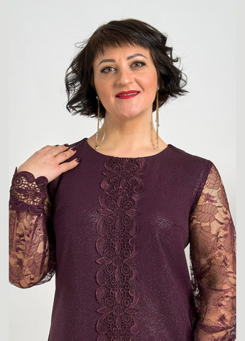 Сливова плаття 14366 Alenka Plus