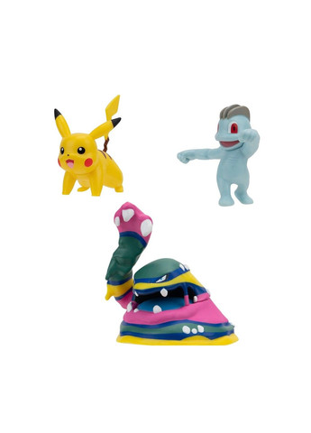Набор игровых фигурок W19 - Мачоп, Пикачу, Алло Мак Pokemon (335055572)