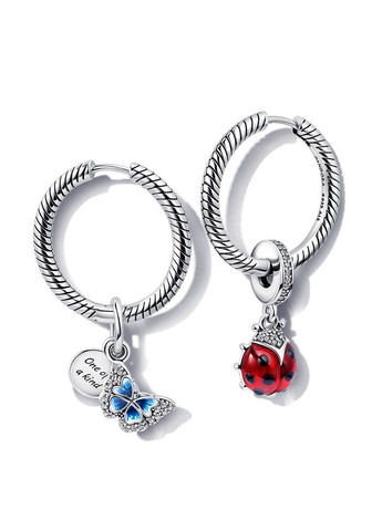 Серебряные серьги с бриллиантами "Моменты" 299532C00 Kabluchka (355347041)