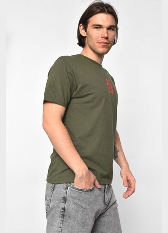 Хакі (оливкова) футболка чоловіча напівбатальна кольору хакі Let's Shop