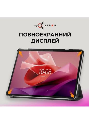 Чехол Premium для Lenovo Tab P12 black с защитной пленкой и салфеткой (4822352781107) Airon (316554549)