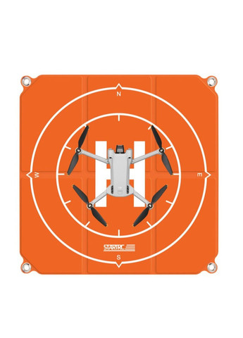 Злітно-посадковий майданчик для дронів startrc 55см помаранчевий/блакитний No Brand (282845475)