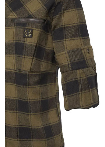 Комбинированная рубашка chevalier raptor heavy flannel shirt men kodiak brown checked No Brand