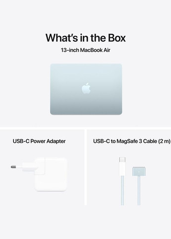 Ноутбук MacBook Air 13' M4 24/512GB Sky Blue (MC6V4UA/A) Apple (324022112)