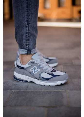 КРОССОВКИ ЖЕНСКИЕ NEW BALANCE 2002R GREY BLUE НЬЮ БЕЛАНС 2002R No Brand серые демисезоны (369392854)