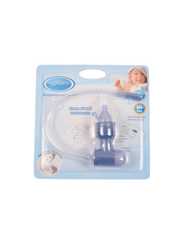 Аспіратор назальний, з трубочкою, синій () Lindo Pk 820 син (333427320)