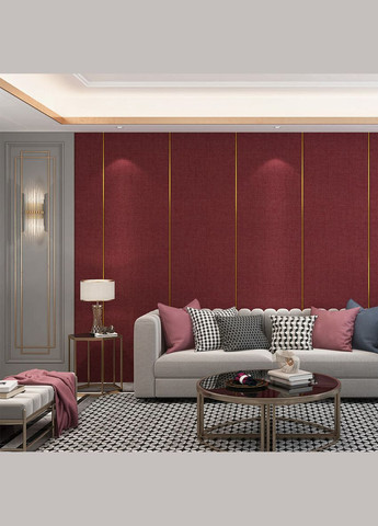 Теплые льняные обои на самоклеющейся бардо меланж 2800*650*2mm (D) SW-00001492 Sticker Wall (316258114)