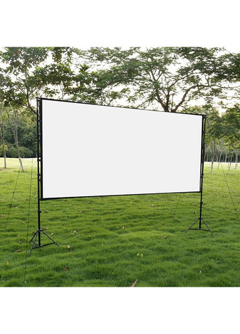 Проекционный экран 120 дюймов 16:9 с алюминиевым каркасом и сумкой, складывающийся экран для проектора в помещение и на улицу China (351855053)