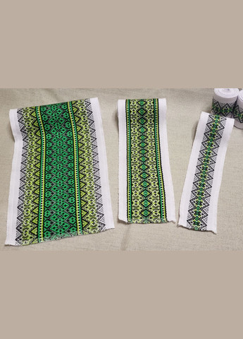 Етно-стрічка з вишивкою "Тіффані зелений"_6см Hand Made (338624956)