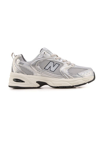 Сірі кросівки new balance grey matter silver metallic No Brand 530